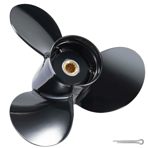 Image of Boat Propeller fit Johnson Evinrude OMC Stern Drive 40-140 HP Engines 13 Spline Tooth Outboard Prop RH OEM Propeller for 50 60 65 70 75 85 88 90 100 110 112 115 120 125 135 HP