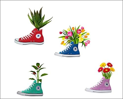 vOlXo 140 Cm Designable “Small Ceramic Plant Pot/Flower Planter “ Decorative Wall Sticker for Home & Office : 60 X 90 CM - Self Adhesive (Pack of 1, J81)-image-9