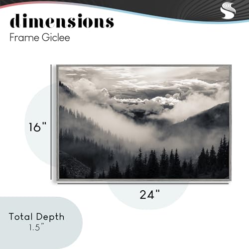 Giclée Encadrée Gris Stupell Industries | Une Note de Sérénité - 5