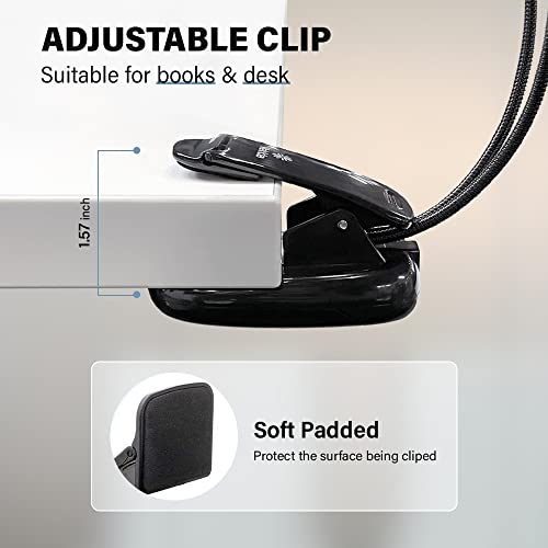 Vekkia 10 Led Music Stand Light, Usb/Aaa Battery Operated Book Light, Eye-Cared Clip On Light, 3 Brightness×3 Color Light Up 2 Full Pages, Perfect For Readers, Music Stand #TOP4