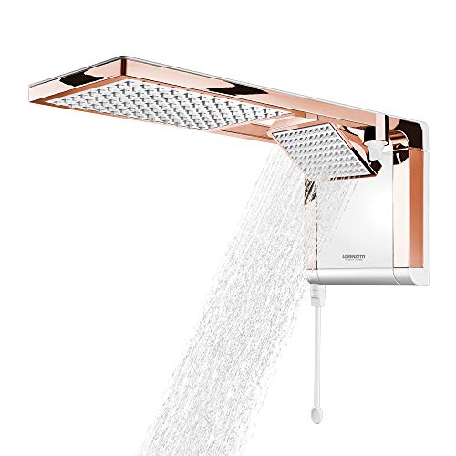 CHUVEIRO LORENZETTI ACQUA DUO BRANCO/ROSE GOLD 220V/6800W
