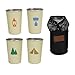 HENRUN 4pcs Portable Stainless Steels Cup Teas Coffees Milk Mug Stackable Camping Water Cup for Outdoor Travel Hiking Stainless Steels Hiking Drinking Cups