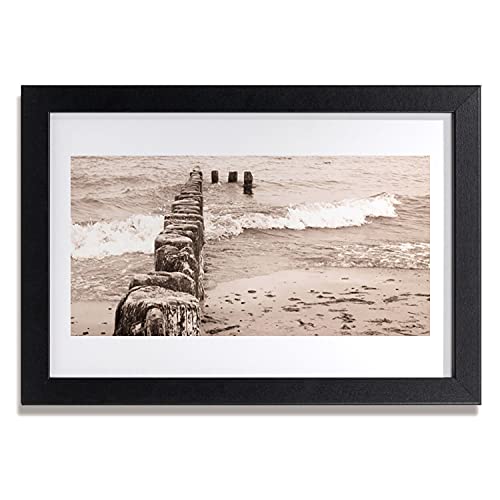 Affiche encadrée 30x20 cm Tulup pour habiller un mur vide sans effort cadre MDF mer