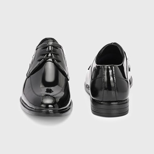 Image of Centrino Men's Formal Lace-Up Shoes | Soft & Comfortable Formal Shoe| Lace-Up, Textured Detail, Formal Business Style | Stylish-Looking Footwear (9363)