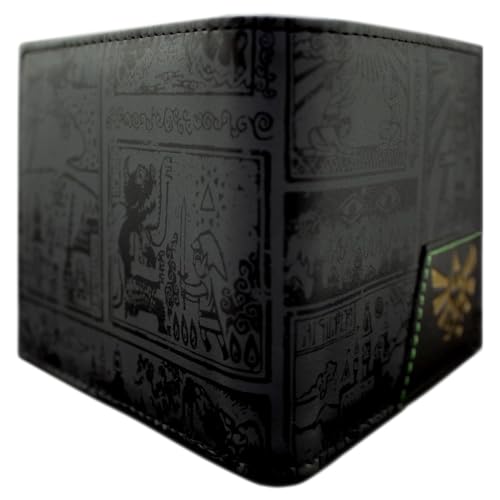 Image of PocketGear Link The Hero of Legend Wind Mural Waker Tapestry Wallet, Black