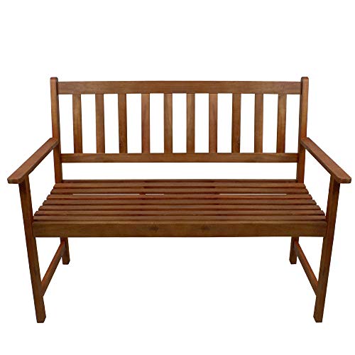 Northlight 48" Light Brown Acacia Wood Outdoor Patio Bench