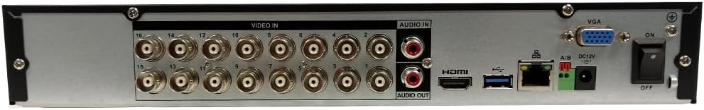 4MP 16CH Analog XVR DVR CCTV 5-in-1 (Supports HD TVI, AHD, HD CVI, IP, and 960H CVBS) Security Surveillance Support Remove Viewing
