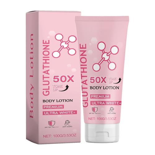JCDZDHK Loción Corporal de glutatión, loción Corporal tonificante Glutatión 50x, Crema de glutatión, hidrata y suaviza tu Piel con la Crema Corporal perfumada,1Pcs