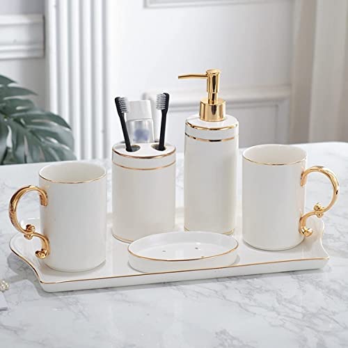 Cepillo de dientes taza for gárgaras accesorios de baño cerámica 4