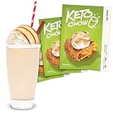 Keto Chow Apple Pie - Keto Meal Replacement Shake Powder - Nutritionally Complete - Low Carb - Delicious Easy Meal Substitute - Protein Rich You Choose The Fat - Single Meal - 3 Pack