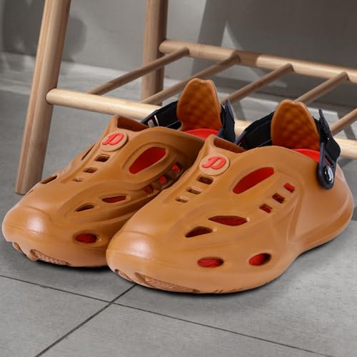 Image of DOCTOR EXTRA SOFT Men's Sports Extra Padding Casual Clogs /Sandals with Adjustable Back Strap for Adult| Comfortable & Lightweight| Stylish & Anti-Skid| Everyday Use Waterproof Mules Gents & Boys D-531