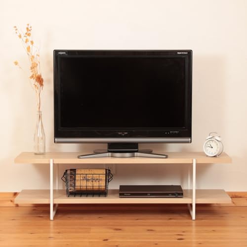 MAXZEN テレビ台 32型対応 40型対応 オープンラック 120cm テレビボード 木目 テレビラック ローボード 収納 リビングボード 棚 TV台 TVボード おしゃれ 一人暮らし ナチュラル MTS-CS03L マクスゼン