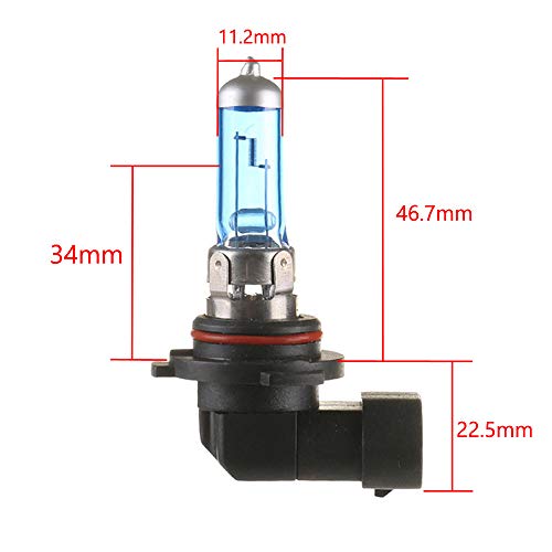 ESUPPORT 9006/HB4 6000K Xenon Gas Halogen Headlight White Light Lamp Bulbs 100W Pack of 2 - Thumbnail 5