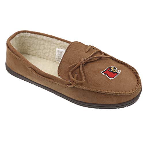 Image of FOCO NCAA Mens NCAA College Team Logo Moccasin Slippers