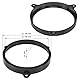 tomzz Audio 2855-002 Lautsprecherringe Adapter Halterungen kompatibel mit Toyota Yaris Avensis Corolla für 165mm DIN Lautsprecher