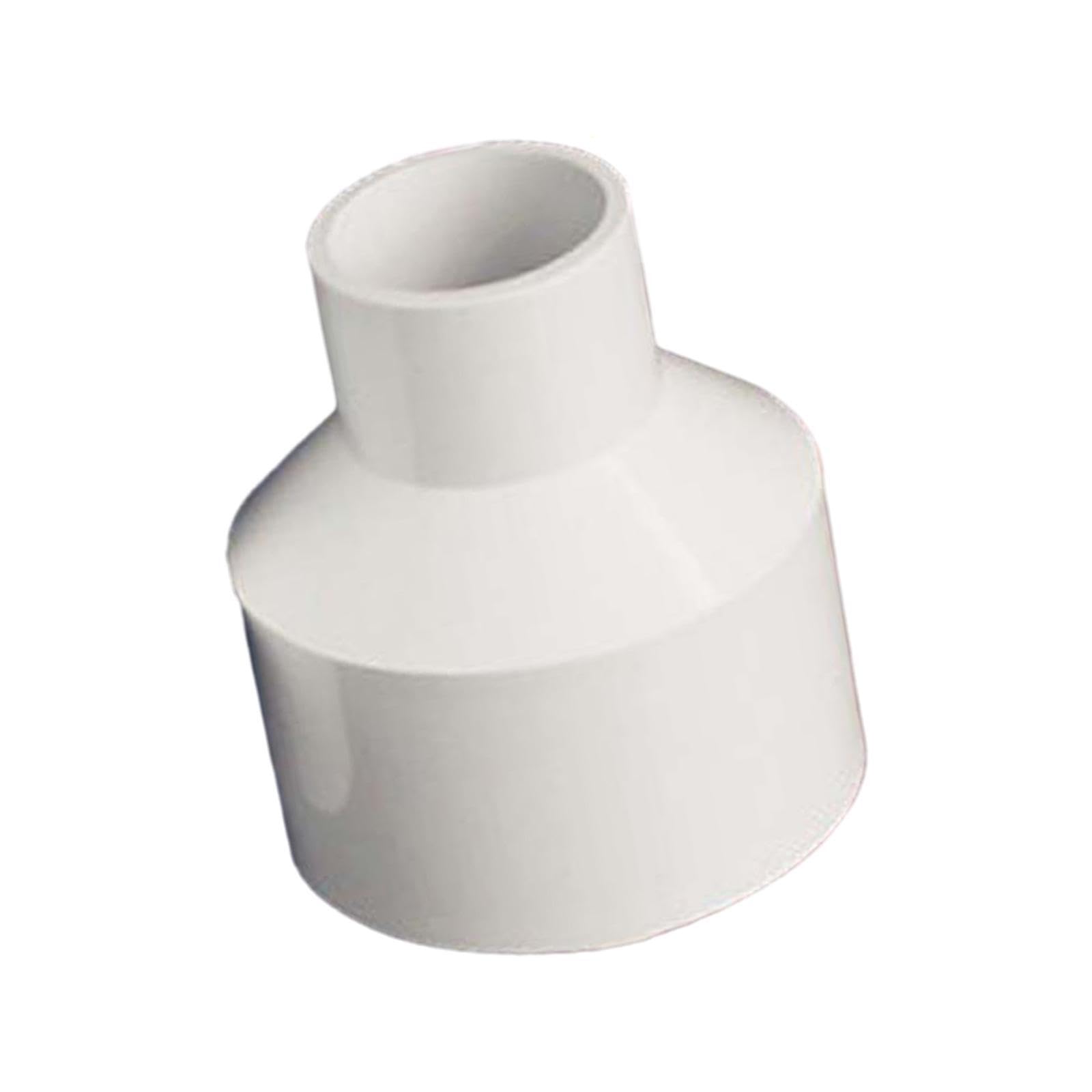 PIXZCSA Professional Vacuum Attachment Adapter Designed for Cyclone Separator Compatibility Durable Construction Ensures Long Lasting Reliable Dust Extraction, White, 50mm to 32mm