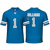 Custom Mens/Youth Football Jameson Stitched T-Shirt for Sports Fan Williams Blue No Brand/Logos