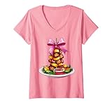 Photo Gallery donna coquette bow kebab döner kebab kebap mamma ragazza rosa maglietta con collo a v Photo Gallery donna coquette bow kebab döner kebab kebap mamma ragazza rosa maglietta con collo a v