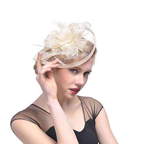 Mallalah Femme Coiffure Mariage Chapeau Fascinator Soirée Bibi élégant Mini Brêt Cocktail Pince...
