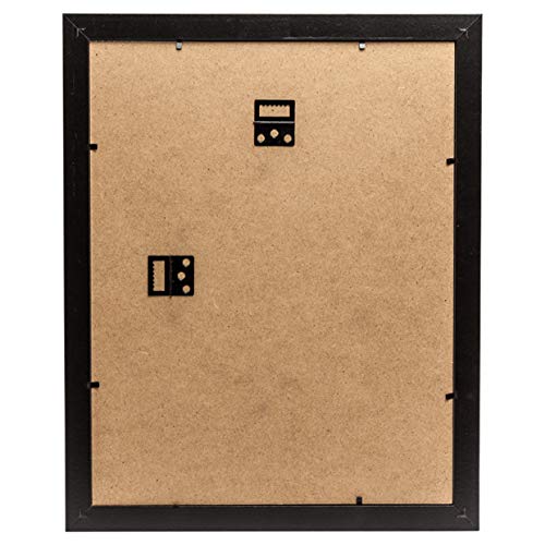 Hampton Frames CARNEGIE A4 (21x30cm) Black Picture Poster Photo Frame with Mount Acrylic (Non-Glass) CNGA4BLK - Image 4