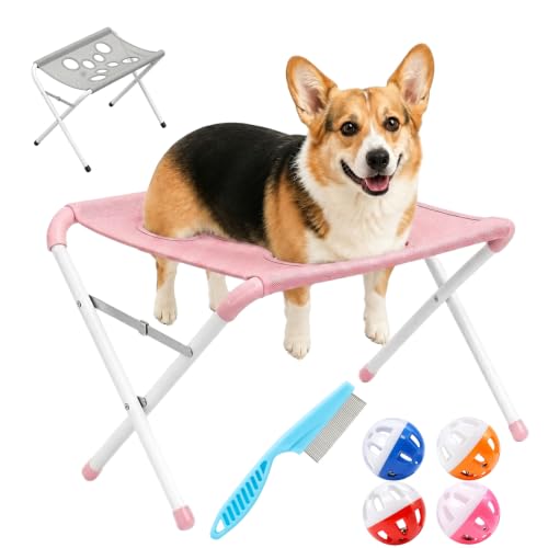 Foldable Pet Grooming Hammock with Stand