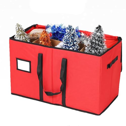 Bolsa organizadora de decoración navideña ideal para ordenar el trastero tras reyes 5