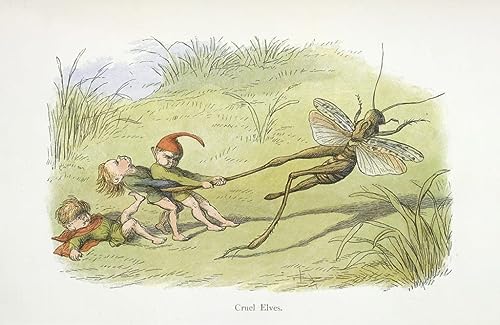 Impression d'art sur toile Elfes cruels par Richard Doyle | Finition premium 60x90cm