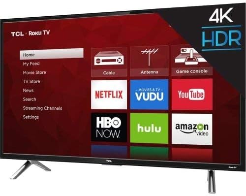 TCL 43S403 43" 4K UHD HDR Roku Smart LED TV (Renewed)