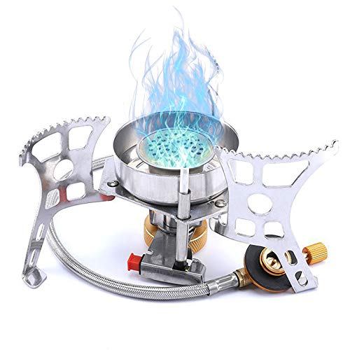 Taruor Estufa Gas Camping, Estufa de Gas Portátil,Horno de Gas Dividido, Estufa de Camping al Aire Libre, Estufa de Encendido Piezoeléctrico para camping turismo de supervivencia Cover