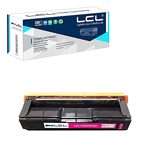 Free Shipping 🛒 LCL Remanufactured Toner Cartridge Replacement for Ricoh 407541 sp c250dn sp c250sf C261SFNW SP C261DNW SP C260DNW SP C260SFNW (1-Pack Magenta)