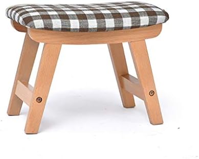 TJLSS Stool，Wood Step Stool Child Bench Chair Finish Home Decor（38.5 25.5 29cm） (Color : B)