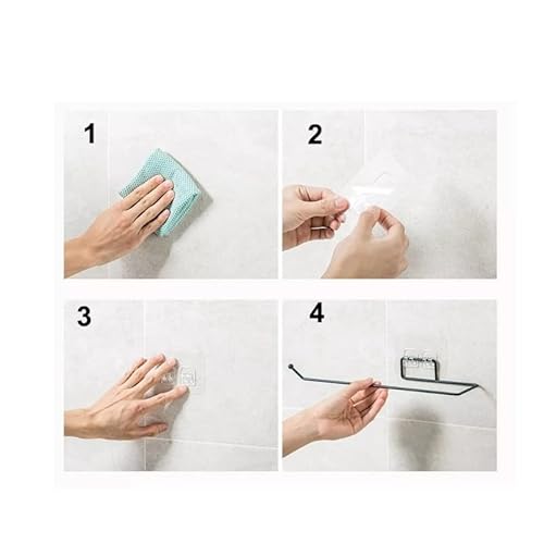 Suporte Multiuso Adesivo Parede Porta Papel Toalha Sem Furar