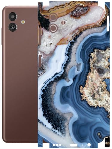 Image of AtOdds - Full Body Back Screen Guard Protector Film - Lamination Wrap Skin Sticker Compatible with Samsung Galaxy M13 (5G) | Scratchproof Matte Finish (Floor Marble)