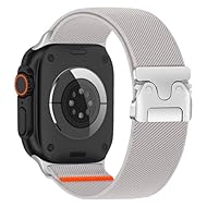 【パラシュート式バックル】片手で簡単に開閉できる上にフィットして外れにくい。長さも簡単に無段階調整可能です。 【素材の特徴】伸縮性のあるナイロン素材を使用しております。肌触りも気持ちよく、摩擦に強くて耐久性抜群です。 【通気性】ナイロン素材ですので通気性もあり、汗に強く、蒸れにくいです。水洗いもOKです。 【長さ調整も簡単】取り付けも取り外しも工具なしで行える便利なアップルウォッチ用交換バンドです。 【使用シーン】普段使用、お出かけ、スポーツ、旅行、ビジネス、男性の方にも女性の方にもおすすめです...