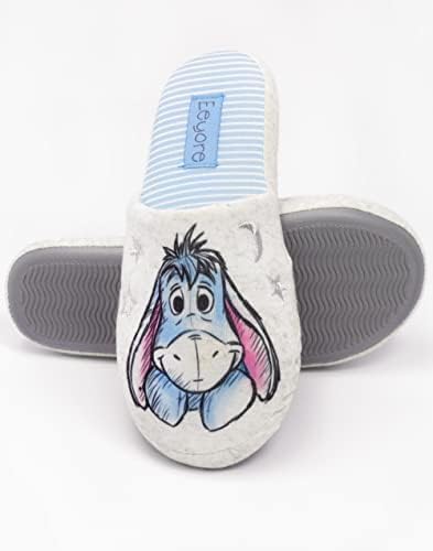 Disney Winnie The Pooh Slippers Womens Bear Or Eeyore House 7-8 US | Image 3