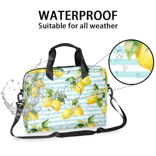 Bolsa para laptop 16 pulg resistente al agua azul claro miniatura 2