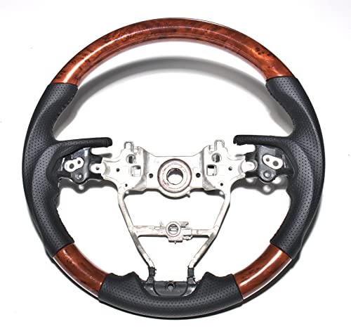 AP LAB エーピーラボ クラウン 220系 H30(2018).6〜 ※ハイブリッド含む カムリ 70系 H29(2017).7〜 ステアリング ハンドル ガングリップ 茶木目