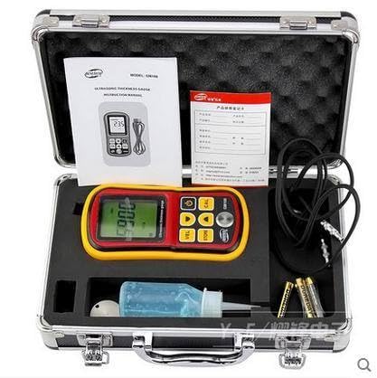 GM100 LCD Digital Ultrasonic Thickness Gauge Tester Depth Gauge Sound Velocity Meter Range 1.2~220mm