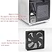 ZYAMY 4pcs 120mm PC Fan Dust Filter Magnetic Frame Computer Fan Grills Dust Mesh PC Cooler Filter Screen Dustproof Case Covers 12cm x 12cm, Black
