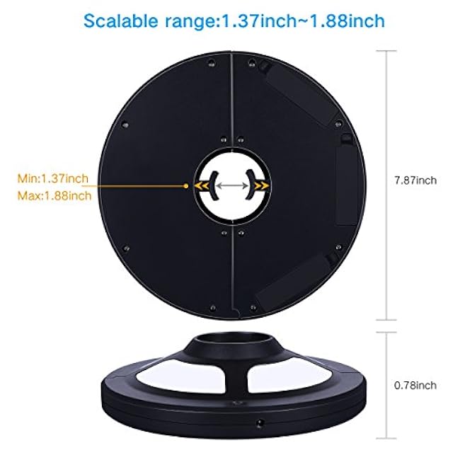 Rechargeable Umbrella Light Cordless-AA Battery Operated,Umbrella Pole Light for Patio Umbrellas,Camping Tents or Outdoor Use (Bright White, M-1.88inch)