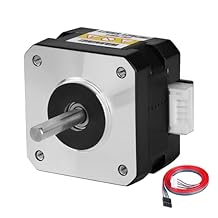Nema 17 Stepper Motor 1.8 2 Phase High Torque 0.28Nm39.65ozin Bipolar 42x28mm 1.6A 1.2 4-Wire Shaft 24mm 5mm 42 Stepper Motor Cable 1M for 3D Printer DIY Robot CNC Machine