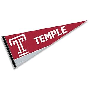 Temple Owls Pennant Full Size Felt