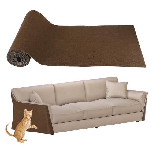 QWORK Cat Scratching Mat, High Adhesion, Customizable 78.7