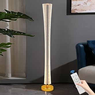 Mikeru 49" Floor Lamp, Led Floor Lamps with ON/Off Foot Switch for Living Room, Bright Modern Reading Unique Floor Lamp