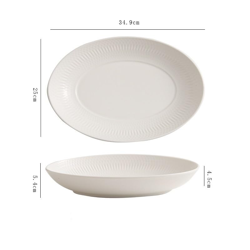 Talerz obiadowy talerze ceramiczne talerze rybne, do użytku domowego, kreatywna zastawa stołowa w stylu chińskim, specjalne do gotowania na parze talerzy obiadowych do układania w stos