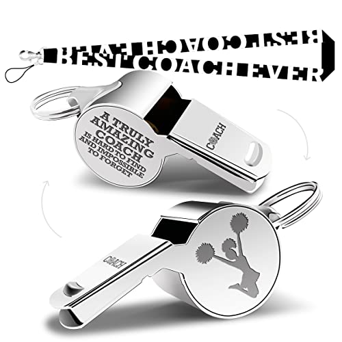 Silbato para entrenadores de acero inoxidable con cordón miniatura 2