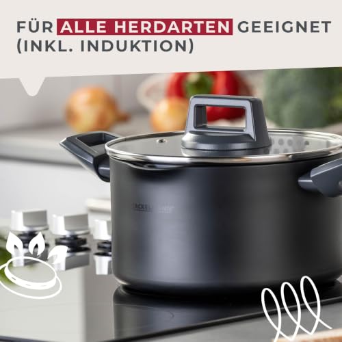 FACKELMANN Kochtopf Statement 20cm – Topf mit keramischer Beschichtung – Recyceltes Aluminium mit Antihaft-Beschichtung – PFAS-frei… – Ansicht 5