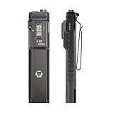 RovyVon E90 3500 Lumens EDC Flat Flashlight with Proximity Sensor, Practical Sidelights, Two-Way Clip & USB-C Charging Cable Included, IP68 Waterproof Pocket Flashlight