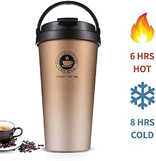 Stainless Steel Vacuum Insulated Coffee Mug with Lid, Perfect Travel Cup for Hot