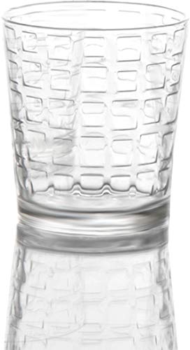 Circleware Blocks Set Of 4 Heavy Base Drinking Whiskey Glasses Glassware Cups For Vodka, Brandy, Scotch, Bourbon & Liquor Beverages, 12.5 Oz #TOP6